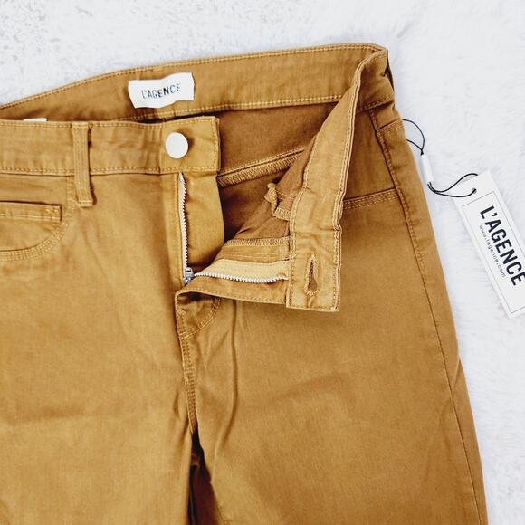 NEW L'agence Marguerite High Rise Skinny Jean Camel Tan - Picture 8 of 8
